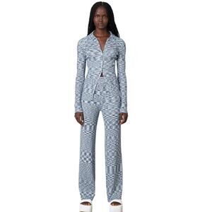Nia Women's Willow Sweater Pants Size Flare leg Small in Marine color Comfycore